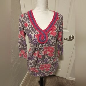 Boden Pink and Purple Shirt 8
